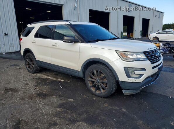 1FM5K8D86HGD47989 2017 FORD EXPLORER White Передня права чверть