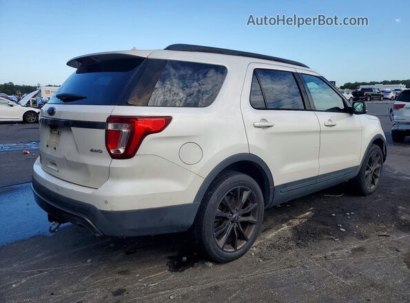 1FM5K8D86HGD47989 2017 FORD EXPLORER White Задня права чверть
