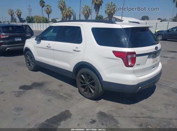 1FM5K8D86HGE12713 2017 FORD EXPLORER White Trasero izquierdo