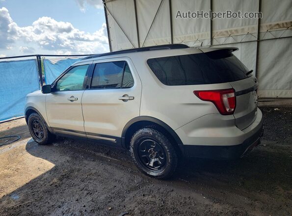 1FM5K8D86HGE30709 2017 FORD EXPLORER Gray Trasero izquierdo