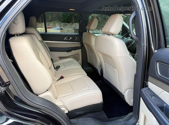 1FM5K8D86JGA10860 2018 FORD EXPLORER Black უკანა ხედი