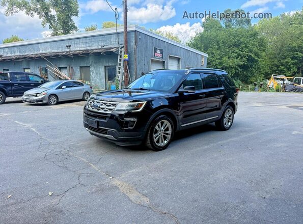 1FM5K8D86JGA10860 2018 FORD EXPLORER Black უკანა მარცხენა