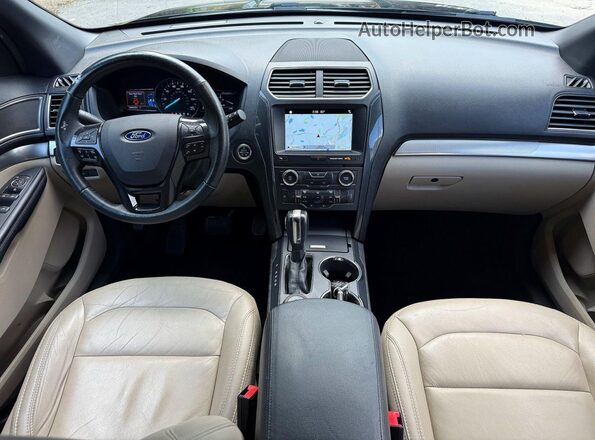 1FM5K8D86JGA10860 2018 FORD EXPLORER Black ხელსაწყოთა პანელის ხედი
