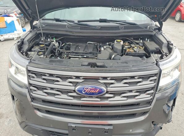 1FM5K8D86JGC39636 2018 FORD EXPLORER Серый Вид подкапотного пространства