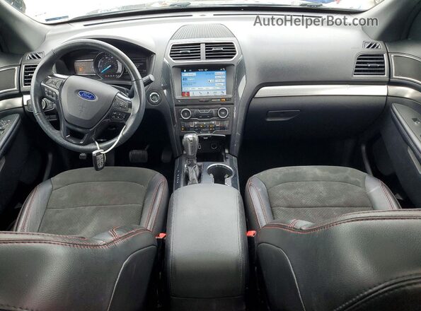 1FM5K8D86JGC39636 2018 FORD EXPLORER Серый Вид панели приборов