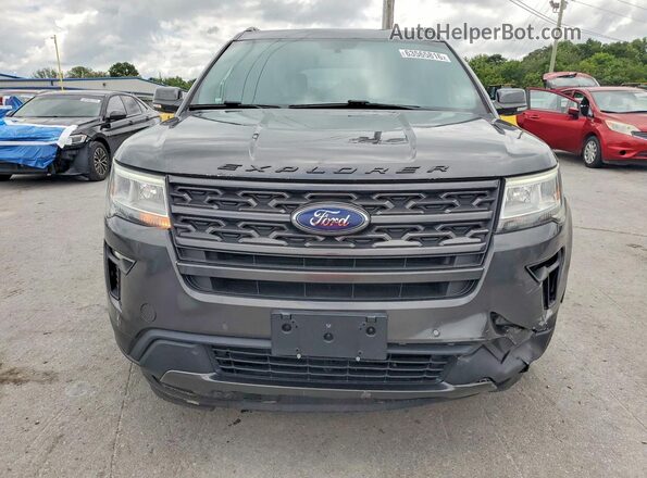 1FM5K8D86JGC39636 2018 FORD EXPLORER Серый Вид спереди