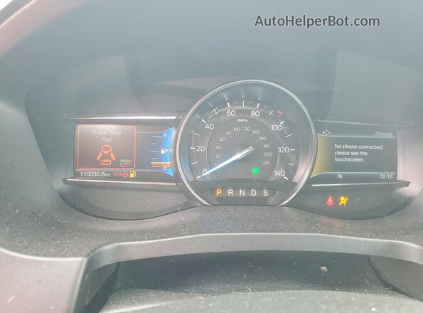 1FM5K8D86JGC39636 2018 FORD EXPLORER Серый Вид щитка приборов
