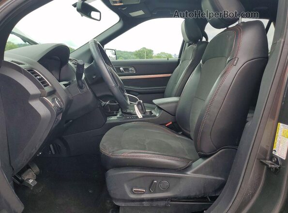 1FM5K8D86JGC39636 2018 FORD EXPLORER Серый Вид салона спереди