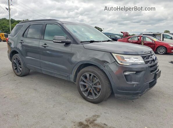 1FM5K8D86JGC39636 2018 FORD EXPLORER Серый Передняя правая четверть