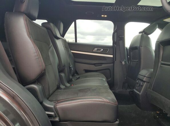1FM5K8D86JGC39636 2018 FORD EXPLORER Серый Вид задней части салона
