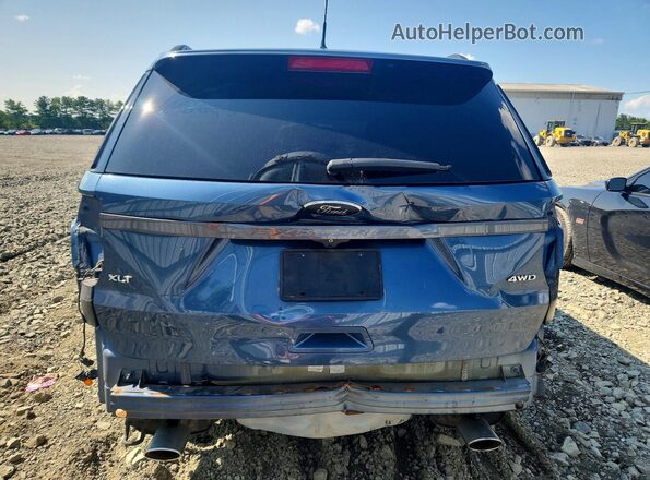 1FM5K8D86JGC51060 2018 FORD EXPLORER Синий Вид сзади