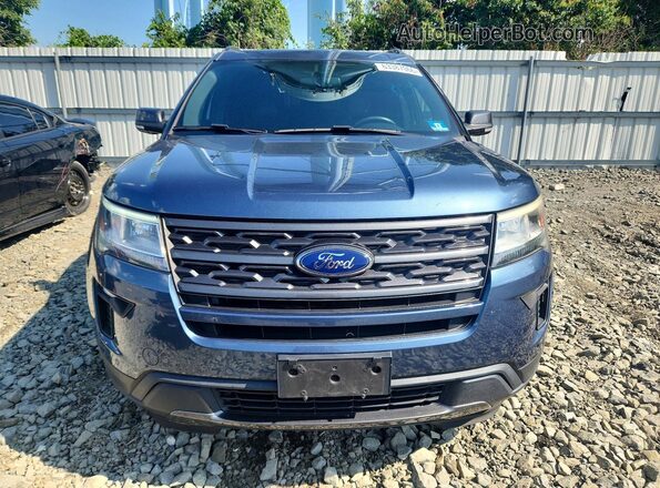 1FM5K8D86JGC51060 2018 FORD EXPLORER Синий Вид спереди