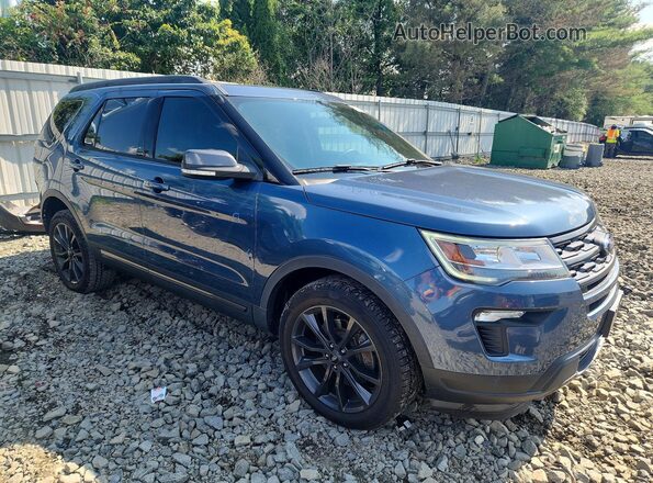 1FM5K8D86JGC51060 2018 FORD EXPLORER Синий Передняя правая четверть
