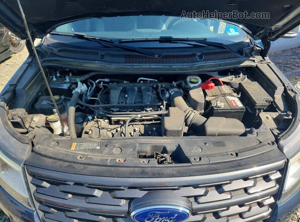 1FM5K8D86JGC51060 2018 FORD EXPLORER Синий Вид подкапотного пространства
