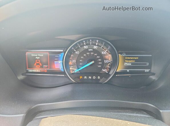 1FM5K8D86JGC51060 2018 FORD EXPLORER Синий Вид щитка приборов
