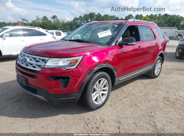 1FM5K8D86JGC60731 2018 FORD EXPLORER Red Przód lewy