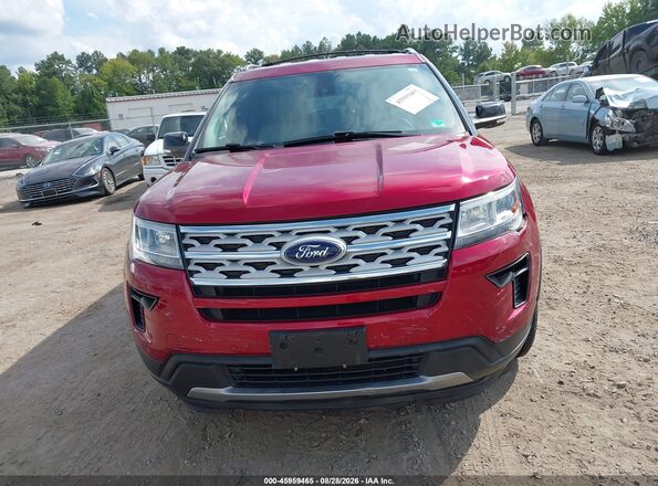 1FM5K8D86JGC60731 2018 FORD EXPLORER Red Widok zestawu wskaźników