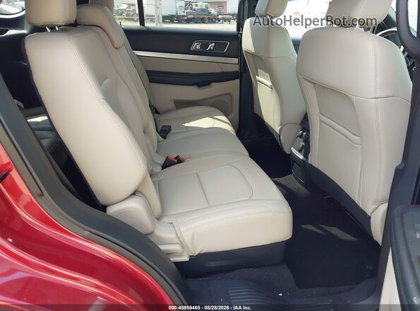 1FM5K8D86JGC60731 2018 FORD EXPLORER Red Widok naklejki z numerem VIN