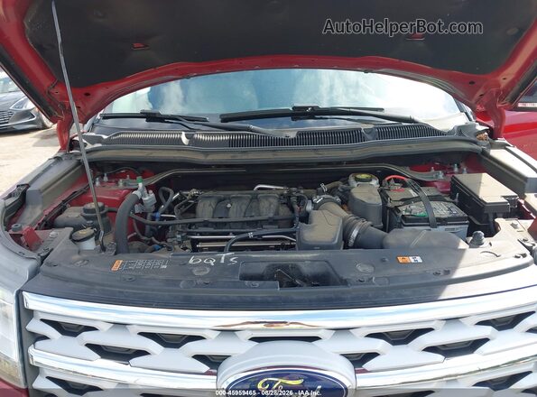 1FM5K8D86JGC60731 2018 FORD EXPLORER Red Widok z tyłu