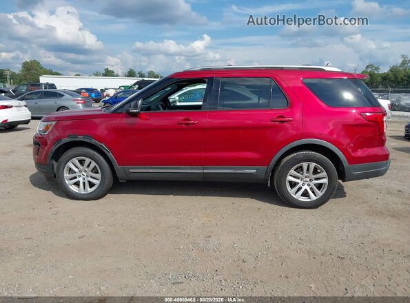 1FM5K8D86JGC60731 2018 FORD EXPLORER Red Widok wnętrza 360 stopni