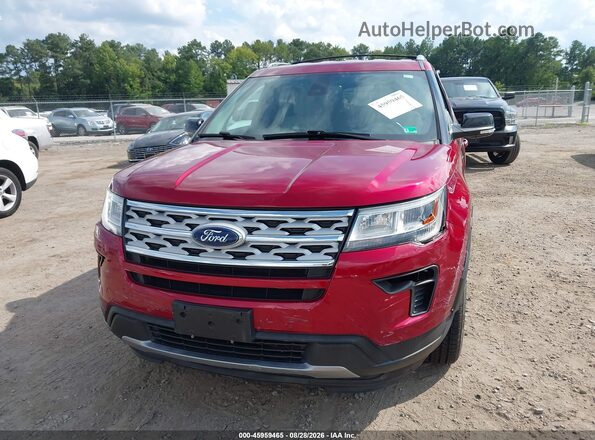 1FM5K8D86JGC60731 2018 FORD EXPLORER Red Widok z przodu