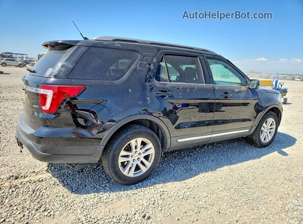 1FM5K8D86JGC66447 2018 FORD EXPLORER Черный Задняя правая четверть
