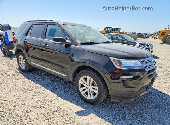 1FM5K8D86JGC66447 2018 FORD EXPLORER Черный Передняя правая четверть
