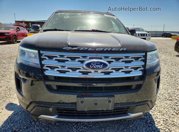 1FM5K8D86JGC66447 2018 FORD EXPLORER Черный Вид спереди