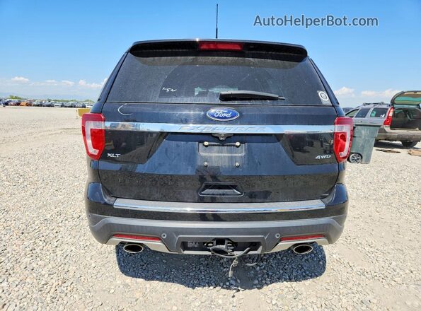1FM5K8D86JGC66447 2018 FORD EXPLORER Черный Вид сзади