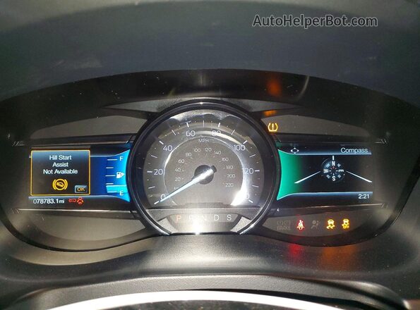 1FM5K8D86JGC93583 2018 FORD EXPLORER Бежевый Вид щитка приборов
