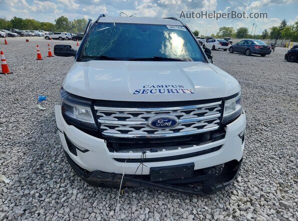 1FM5K8D86KGA26381 2019 FORD EXPLORER White წინა ხედი