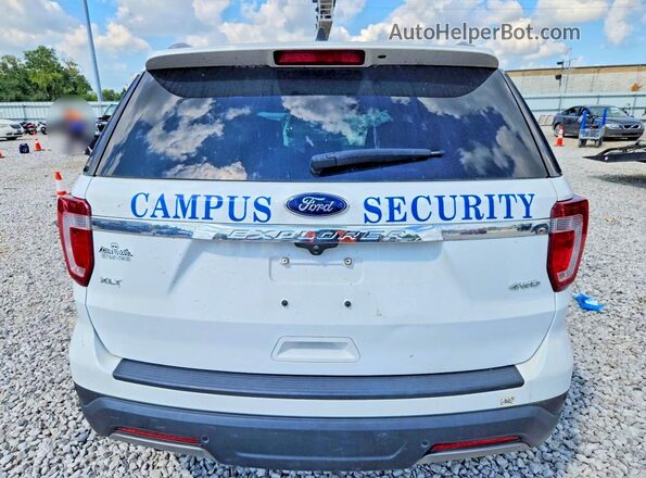 1FM5K8D86KGA26381 2019 FORD EXPLORER White უკანა ხედი