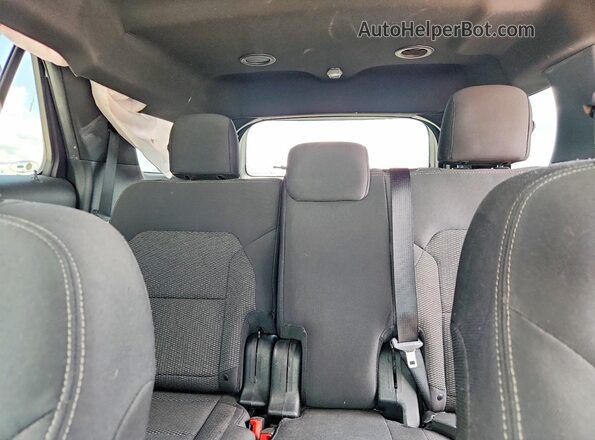 1FM5K8D86KGA26381 2019 FORD EXPLORER White უკანა სავარძლების ხედი
