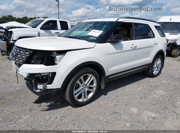 1FM5K8D87GGD35445 2016 FORD EXPLORER White Front left