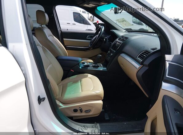 1FM5K8D87GGD35445 2016 FORD EXPLORER White Front interior view