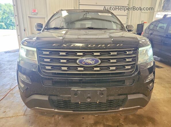 1FM5K8D87HGA24860 2017 FORD EXPLORER Black Widok z przodu