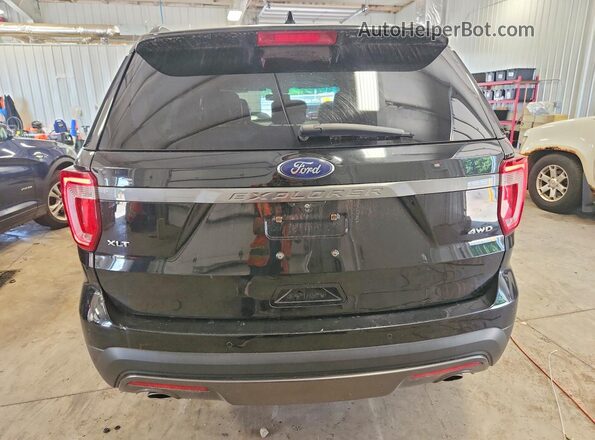 1FM5K8D87HGA24860 2017 FORD EXPLORER Black Widok z tyłu