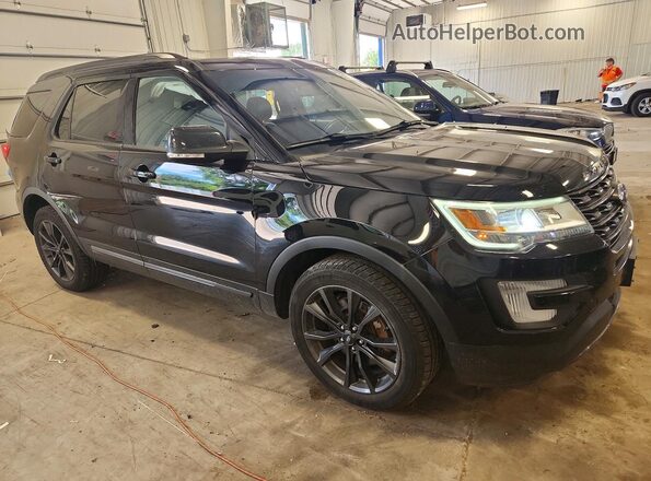 1FM5K8D87HGA24860 2017 FORD EXPLORER Black Przód prawy