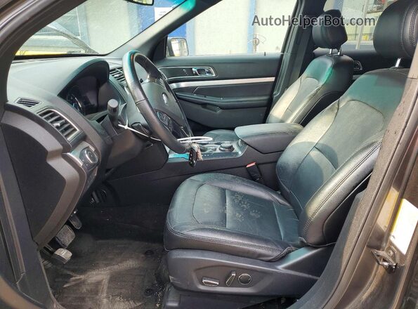 1FM5K8D87HGA33638 2017 FORD EXPLORER Gray Սալոնի դիմացի տեսք