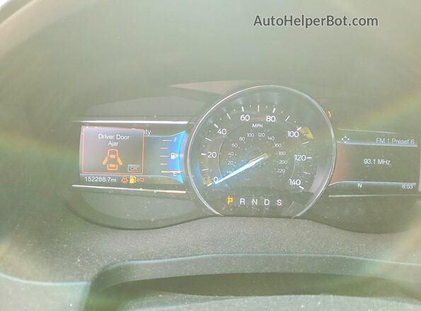 1FM5K8D87HGA33638 2017 FORD EXPLORER Gray Սարքավորումների վահանակի տեսք