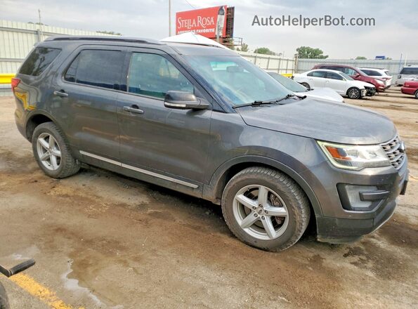 1FM5K8D87HGA33638 2017 FORD EXPLORER Gray Առջևի աջ