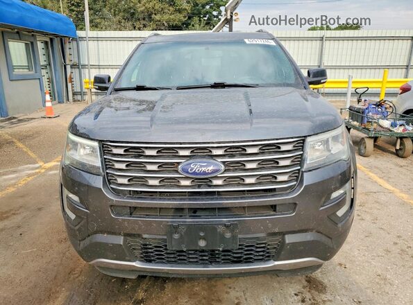 1FM5K8D87HGA33638 2017 FORD EXPLORER Gray Դիմացի տեսք