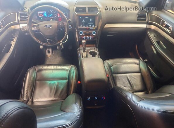 1FM5K8D87HGA83116 2017 FORD EXPLORER Black Առջևի վահանակի տեսք