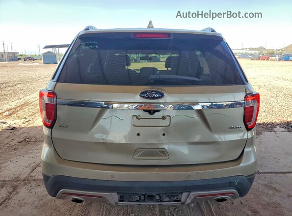 1FM5K8D87HGC47982 2017 FORD EXPLORER Beige უკანა ხედი