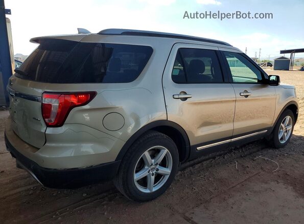 1FM5K8D87HGC47982 2017 FORD EXPLORER Beige უკანა მარჯვენა