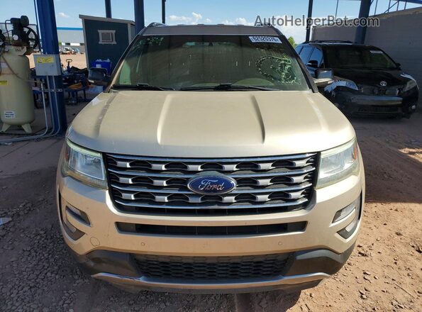 1FM5K8D87HGC47982 2017 FORD EXPLORER Beige წინა ხედი