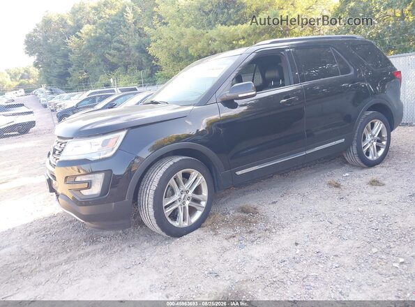 1FM5K8D87HGD41408 2017 FORD EXPLORER Black Vista tres cuartos delantera izquierda