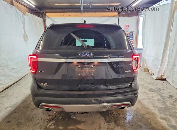 1FM5K8D87HGD50089 2017 FORD EXPLORER Черный Вид сзади
