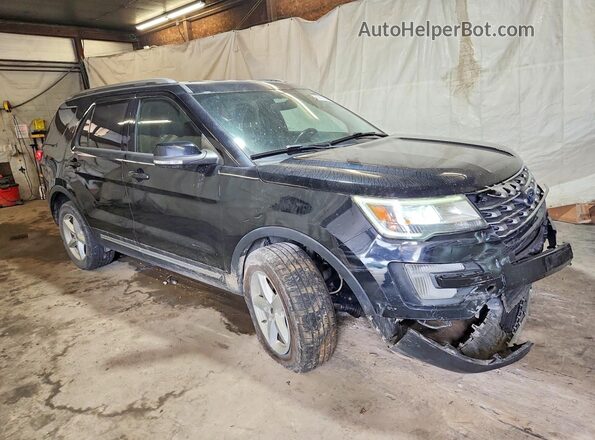 1FM5K8D87HGD50089 2017 FORD EXPLORER Черный Передняя правая четверть
