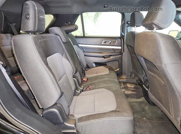 1FM5K8D87HGD50089 2017 FORD EXPLORER Черный Вид задней части салона